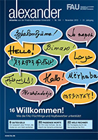 Zum Artikel "100 Ausgaben FAU-Magazin alexander"