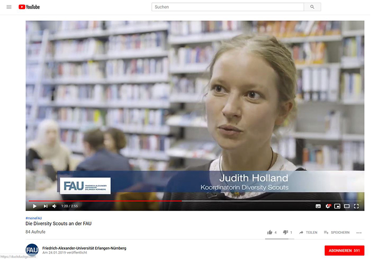 Zum Artikel "Video: Die Diversity Scouts der FAU"