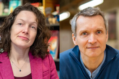 Die für die FAU gewonnene Alexander von Humboldt-Professorin Michaela Mahlberg und -Professor und Benoit Ladoux in einer Bild-Collage dargestellt.