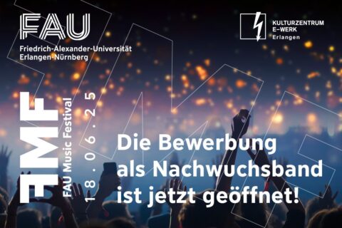 Zum Artikel "FAU Music Festival: Jetzt als Nachwuchsband bewerben!"