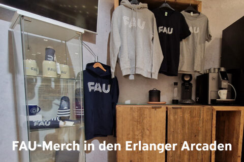 Zum Artikel "FAU-Merch ab sofort in den Erlanger Arcaden"