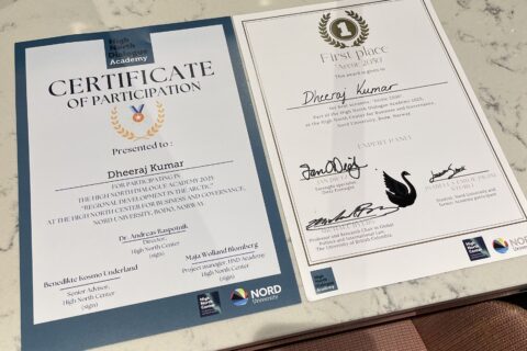 Zum Artikel "FAU-Student gewinnt 1. Platz bei der „High North Scenario Competition”"