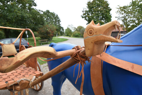 Details am keltisdchen Streitwagen. (Bild: FAU/Boris Mijat)