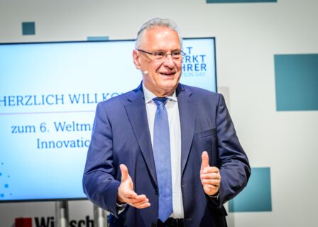 Weltmarktführer Innovation Day, 25. September 2025, im Bild Joachim Herrmann Bayerischer Staatsminister des Innern, für Sport und Integration Bild: Foto Vogt GmbH