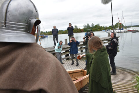 Taufe und Wasserung der Prahm am Seezentrum Altmühlsee. (Bild: FAU/Boris Mijat)