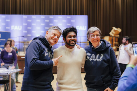 Erstsemesterbegrüßung 2025 in der Heinrich-Lades-Halle. (Bild: FAU/Giulia Iannicelli)