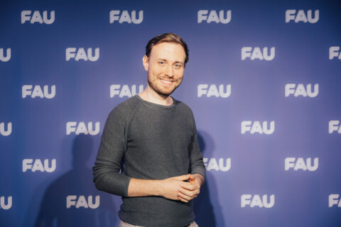 FAU Awards 2025: Träger des Lehreises der Technischen Fakultät, Tobias Baumeister. (Bild: FAU/Giulia Iannicelli)