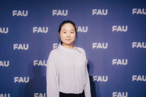 FAU Awards 2025: Trägerin des Schüßler-Preises Yifan Bo. (Bild: FAU/Giulia Iannicelli)